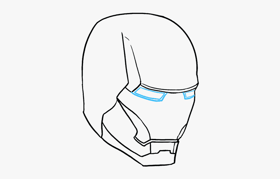 Learn How To Draw Iron Man Flying Step By Step - Easy Iron Man Sketch, Transparent Clipart