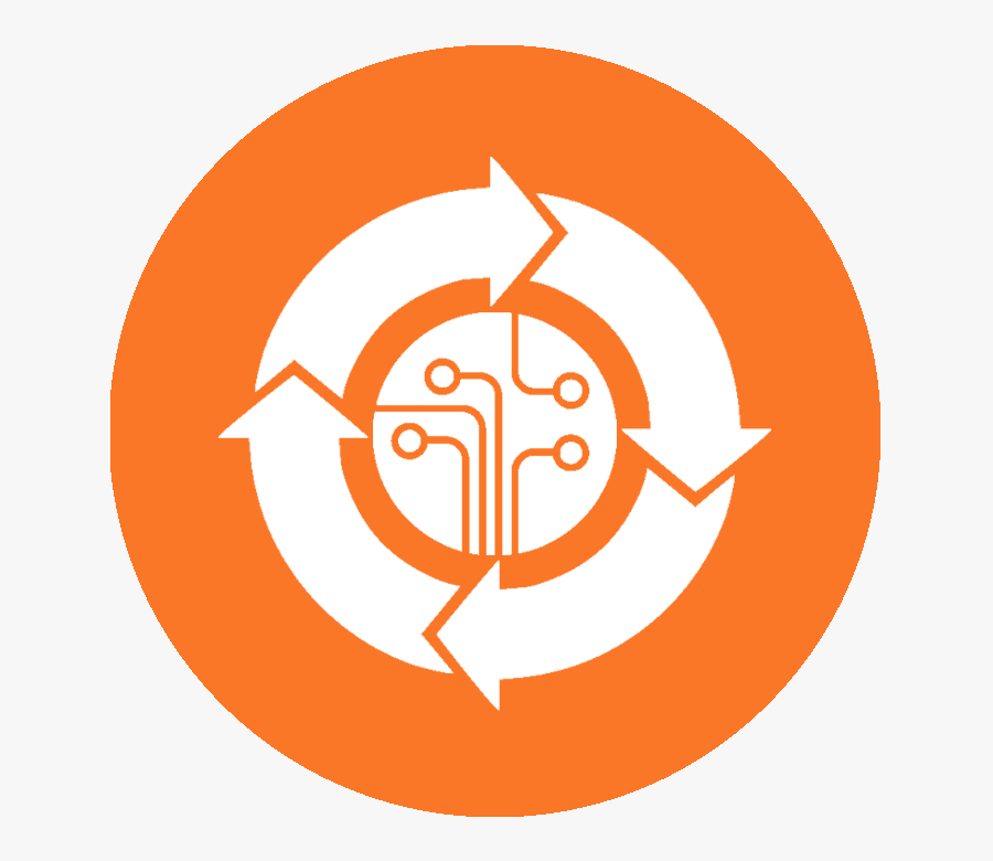 Orange Special Recycling Symbol With Two Arrows Pointing - Neuro Orthopedic Institute, Transparent Clipart