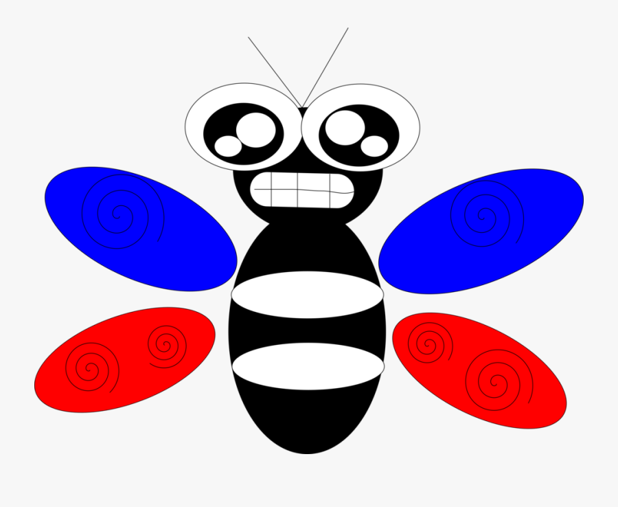 Line,black And White,bee - Clip Art, Transparent Clipart