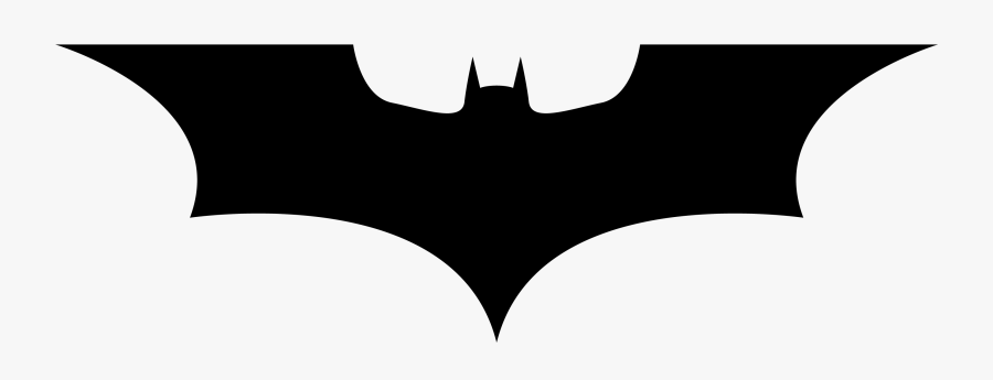 Clip Art Bat Symbol Stencil Pic - Bat Symbol Dark Knight, Transparent Clipart