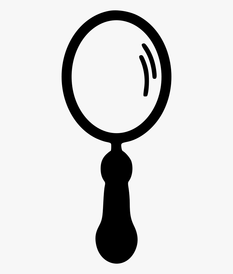 Mirror Clipart Svg Graphic Free Library - Mirror Oblong Shape Clipart Black And White, Transparent Clipart