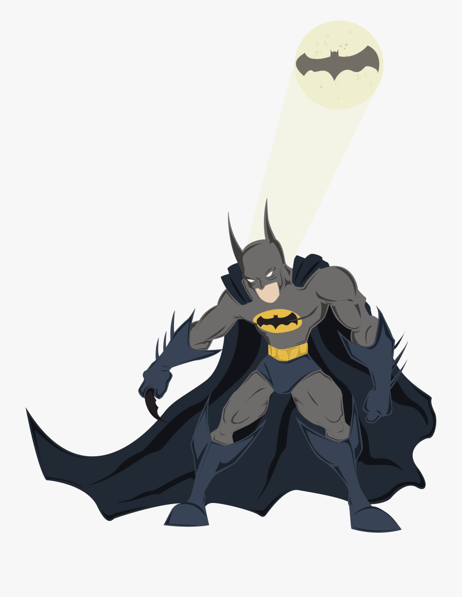 Batman,cartoon,fictional League,black Art,style,costume - Kid Batman Cartoon, Transparent Clipart