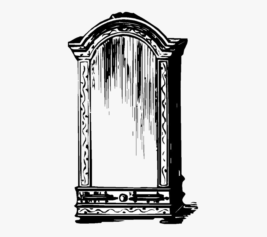 Mirror, Dress, Dressing Table, Vintage, Furniture - Ornament, Transparent Clipart