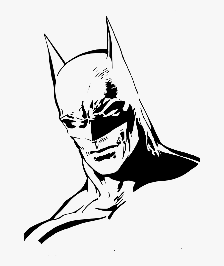 Shazam Drawing Batman Transparent Png Clipart Free - Batman Black And White Png, Transparent Clipart