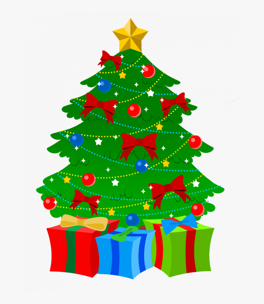 Transparent Christmas Tree Clip Art Black And White - Clip Art Of Christmas Tree, Transparent Clipart
