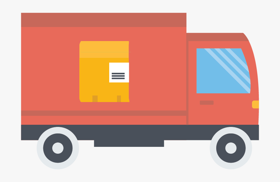 Delivery Clipart Courier Van - Delivery Van Clipart, Transparent Clipart