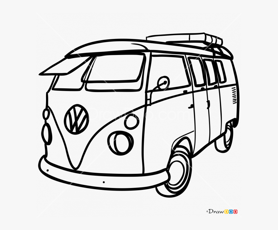 Transparent Vw Bus Clipart - Vw Camper Split Screen, Transparent Clipart