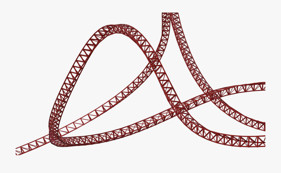 Roller Coaster Clipart Vector - Roller Coaster Track Vector, Transparent Clipart