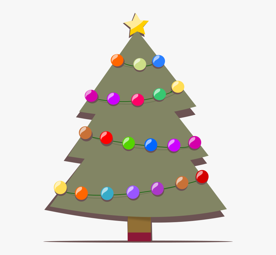 Christmas Bells In Lights Clipart, Vector Clip Art - Show The Picture Of Christmas Tree, Transparent Clipart