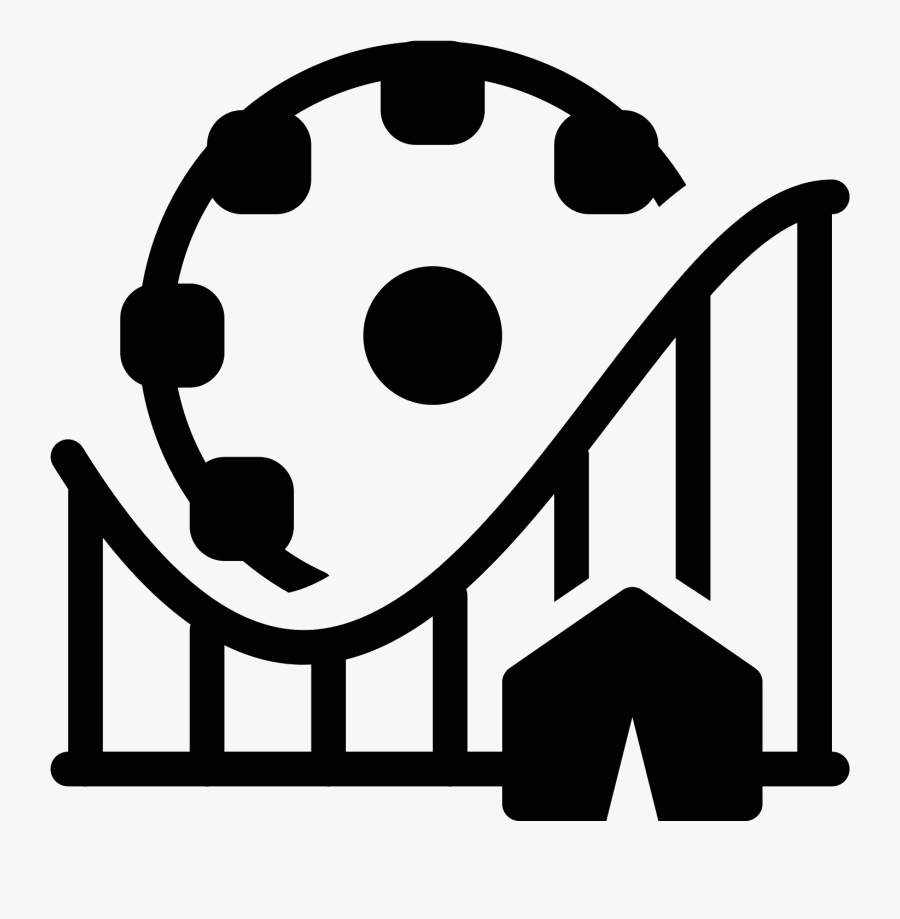 Roller Coaster Clipart Free Download On Cognigen Cellular - Theme Park Icon Png, Transparent Clipart