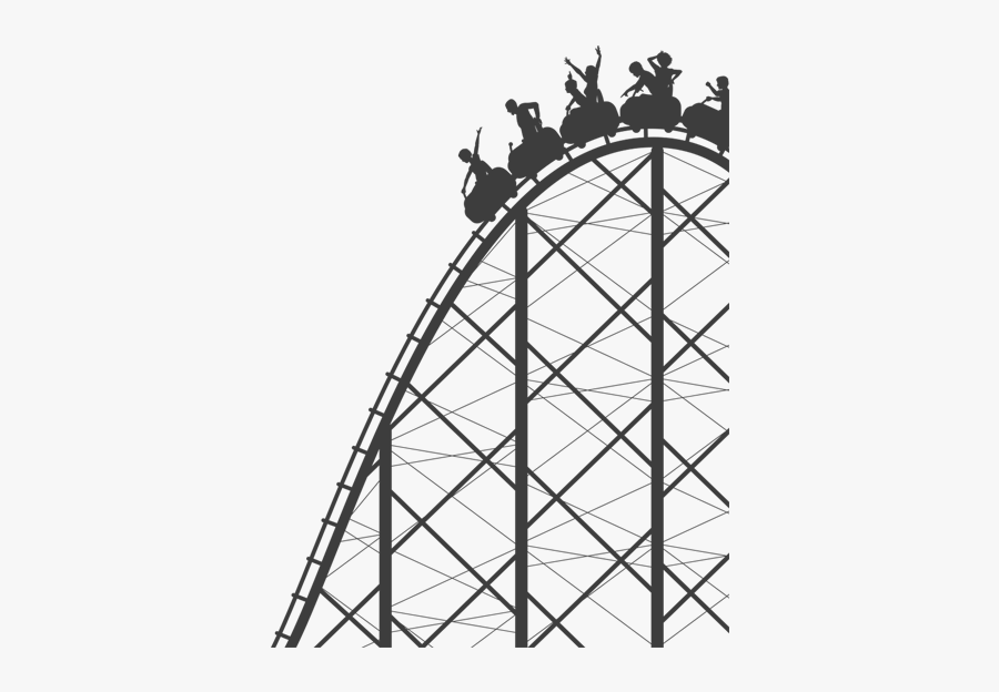 Roller Coaster Silhouette At Getdrawings - Roller Coaster Silhouette Png, Transparent Clipart