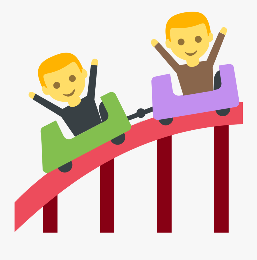 File - Emojione 1f3a2 - Svg - Emoji Roller Coaster - Roller Coaster Emoji, Transparent Clipart