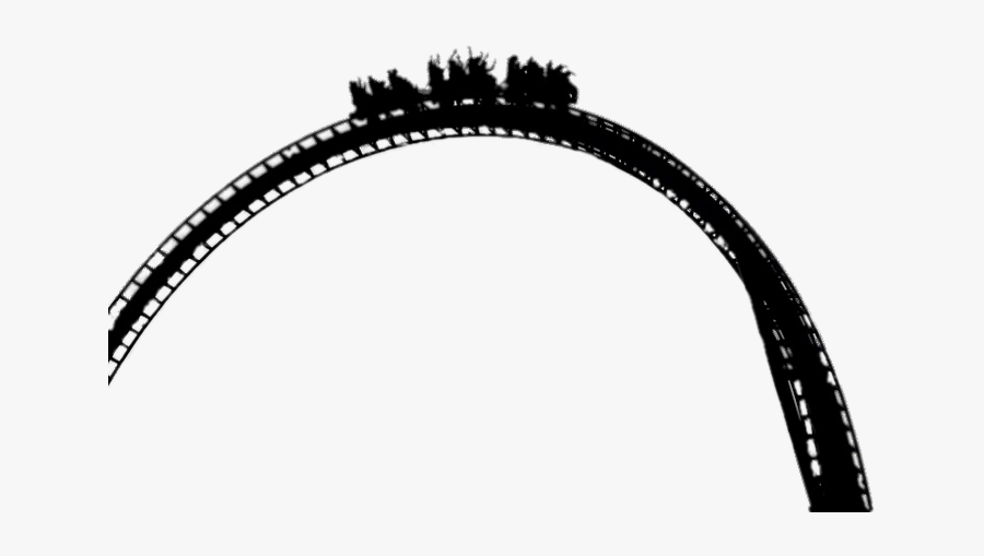 Rollercoaster Black And White - Roller Coaster Black And White Clip Art, Transparent Clipart
