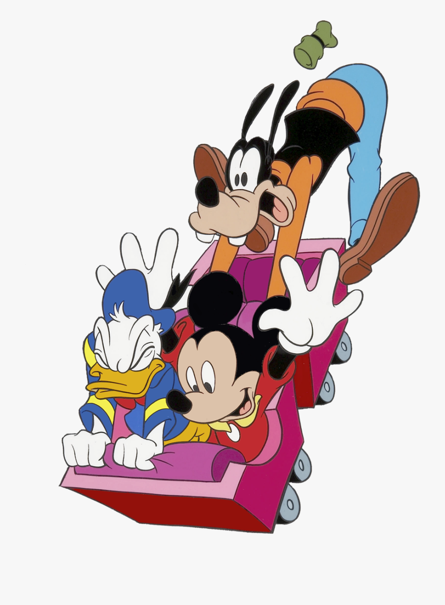 Mickey On A Rollercoaster, Transparent Clipart