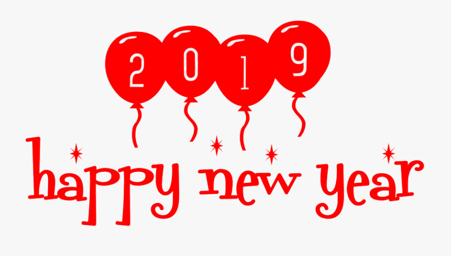 2019 Happy New Year Png Background - Illustration, Transparent Clipart