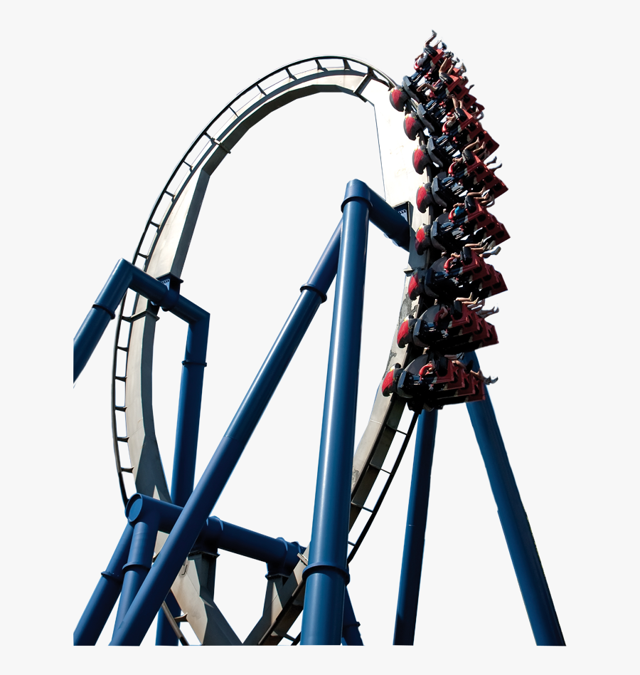 Roller Coaster Png Pic - Roller Coaster Six Flags Png, Transparent Clipart