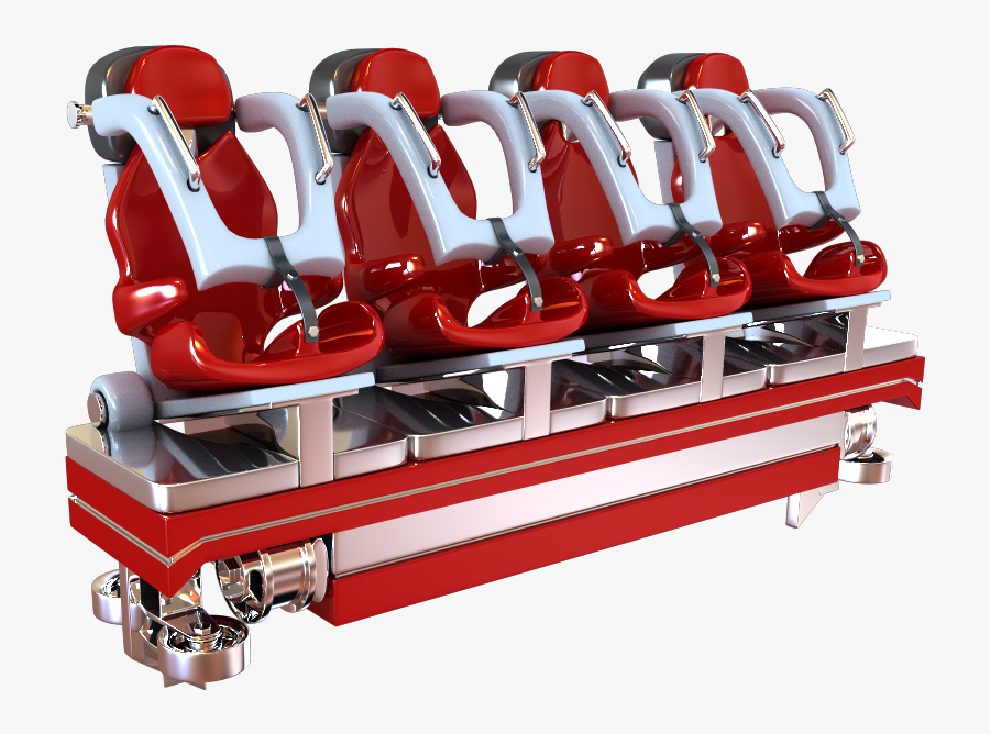 Roller Coaster Cart Model, Transparent Clipart