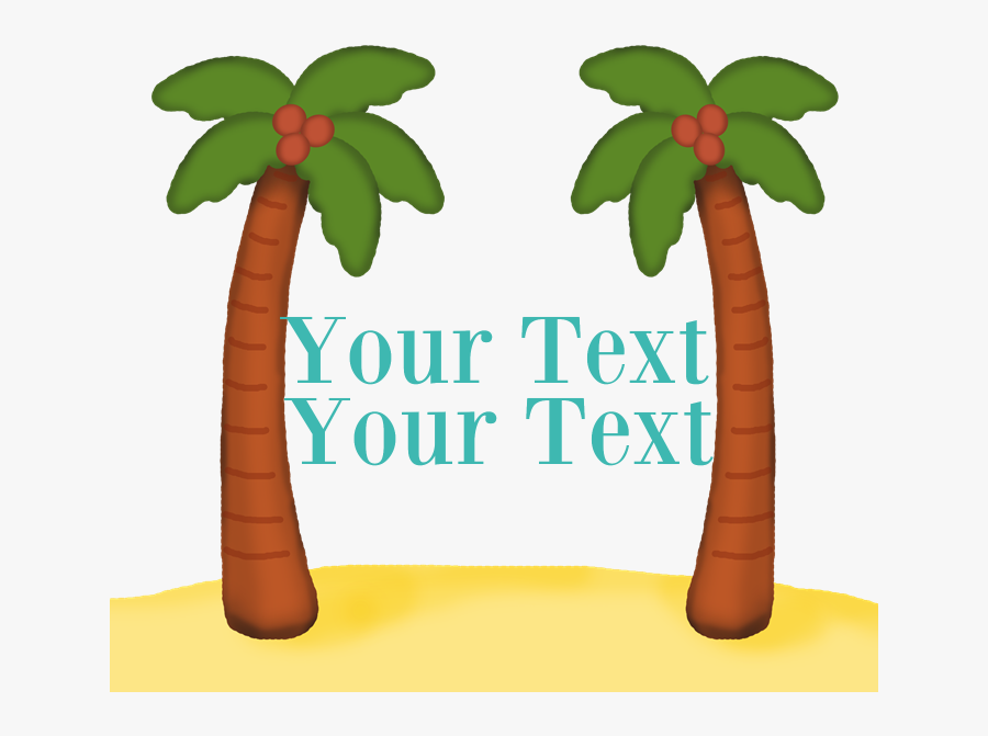 Transparent Palm Trees Clip Art - Cartoon, Transparent Clipart