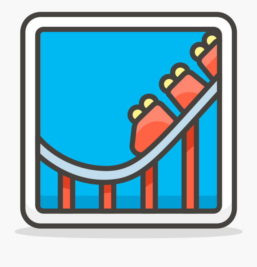 597 Roller Coaster - Icon, Transparent Clipart