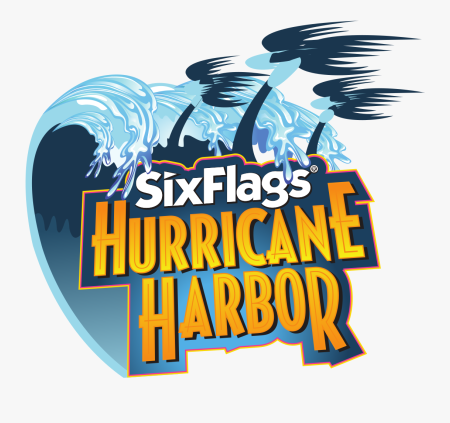 Six Flags Hurricane Harbor Logo, Transparent Clipart