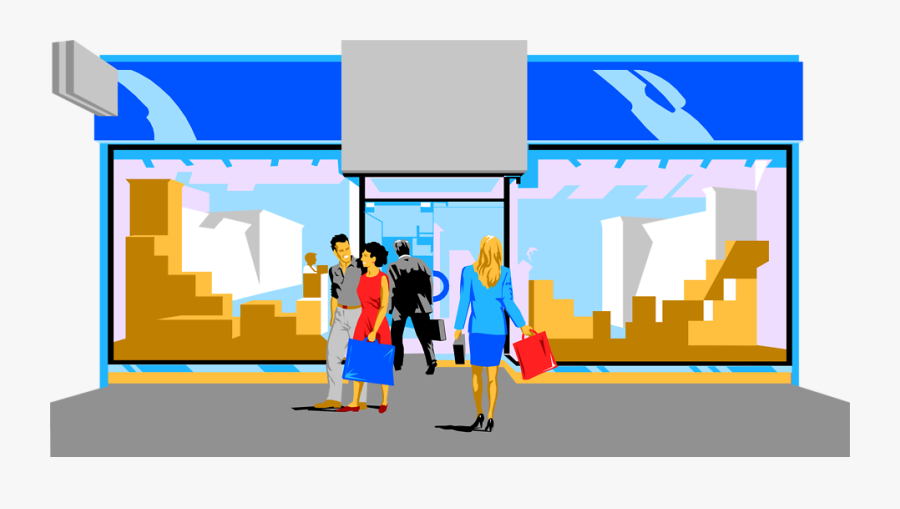 Shopping Mall Transparent Background, Transparent Clipart
