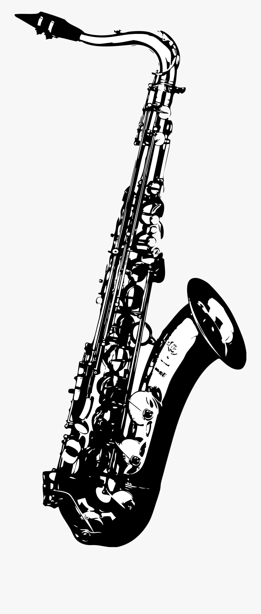Clipart Tenor Saxophone - Saxophone Vector Free, Transparent Clipart