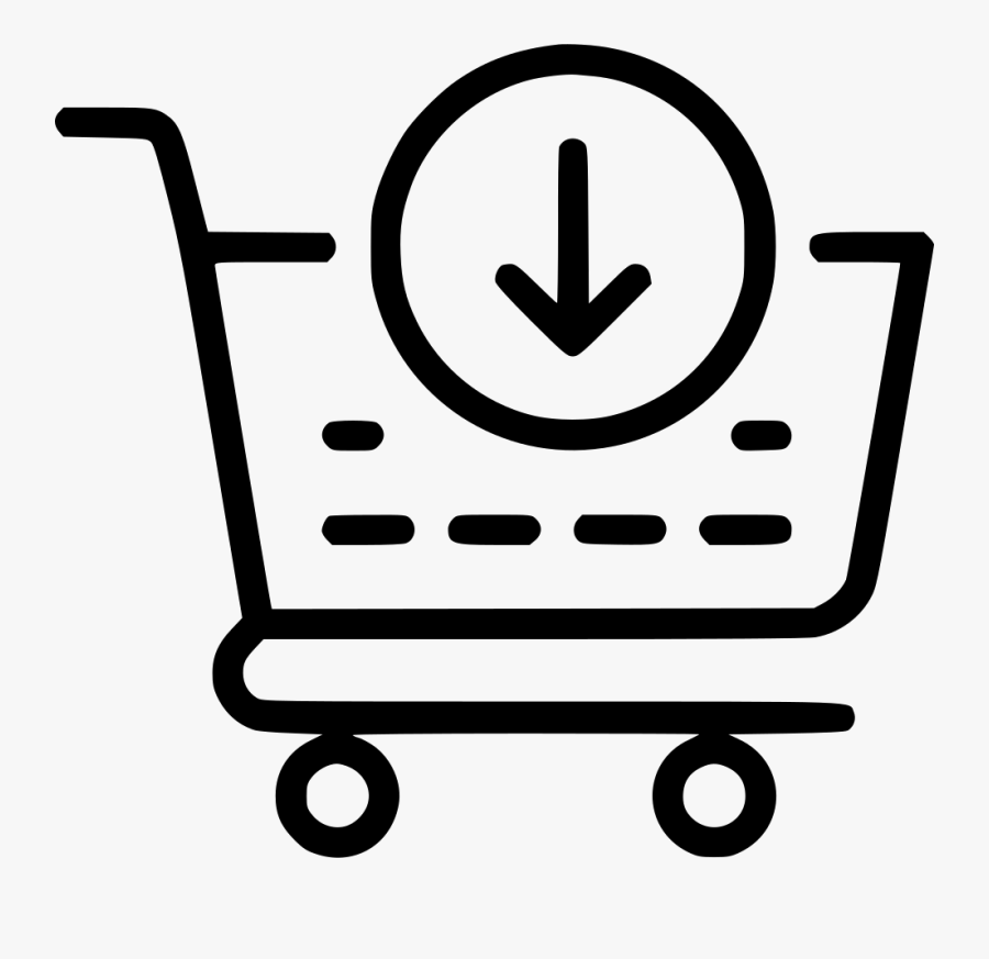 Clip Art,line Art,line,shopping Cart,icon,symbol - Shopping Cart Checkout Png, Transparent Clipart