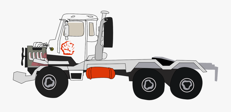 Tow-truck - Gambar Animasi Truk Gandeng, Transparent Clipart