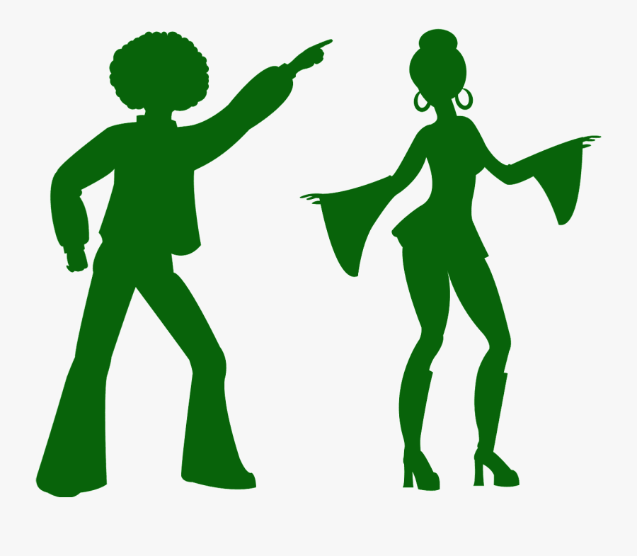 Siluetas Disco, Transparent Clipart