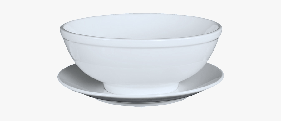 Clip Art Middle Rim Bowl And - Soup Bowl And Saucer, Transparent Clipart