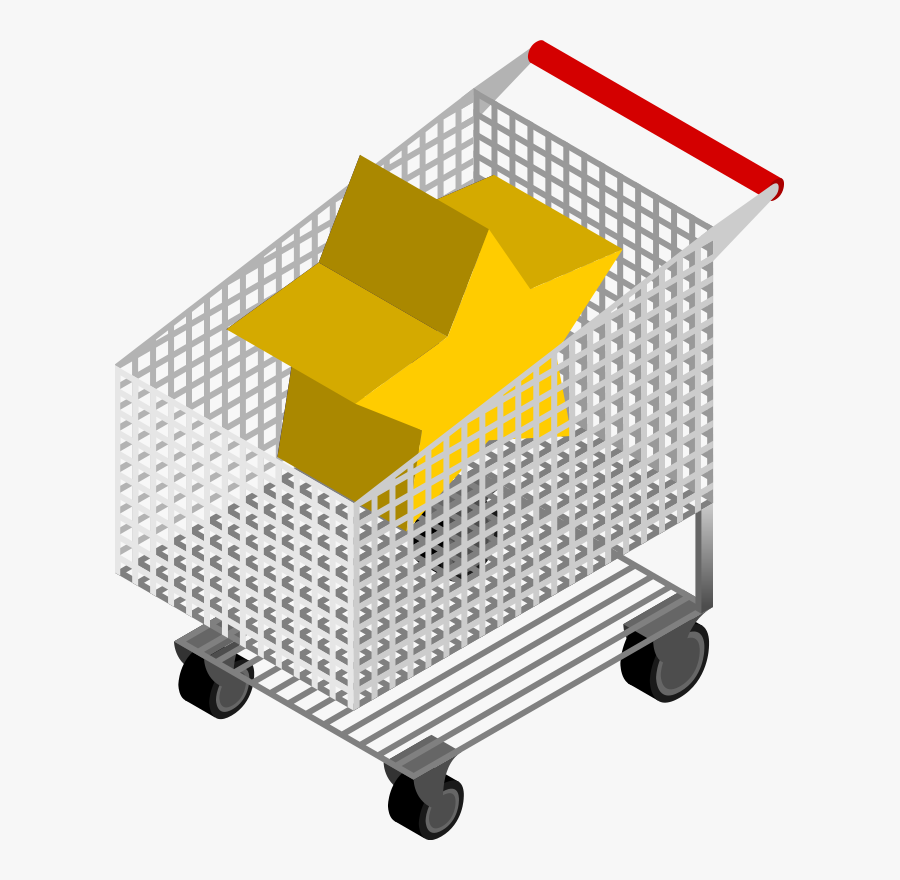Cm Isometric Shopping Cart - Shopping Cart Pixel Art, Transparent Clipart