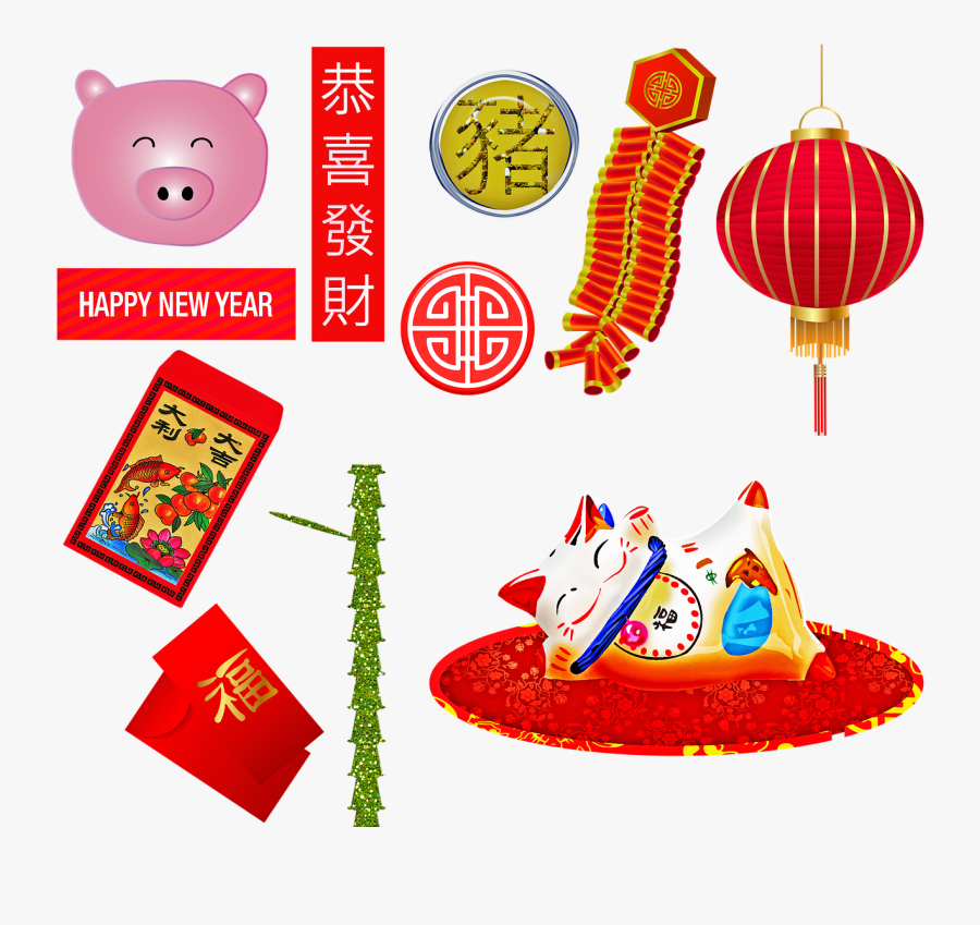 Chinese New Year, Year Of The Pig, Firecrackers - สิ่ง สำคัญ ใน วัน ตรุษจีน, Transparent Clipart