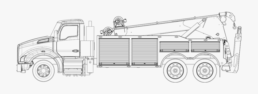 Trailer Truck, Transparent Clipart