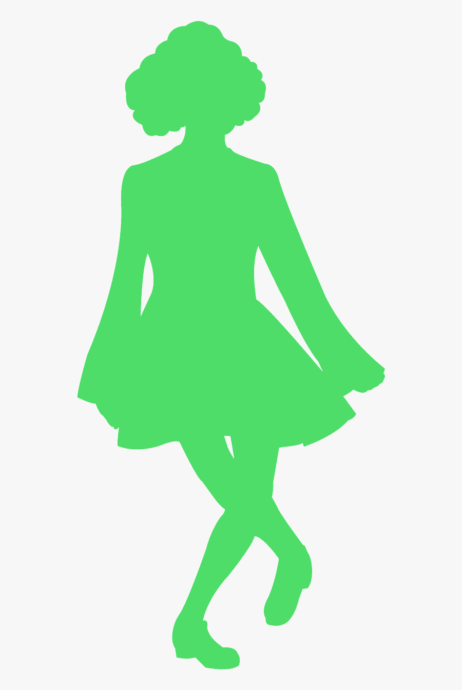 Irish Dancer Silhouette Teal, Transparent Clipart