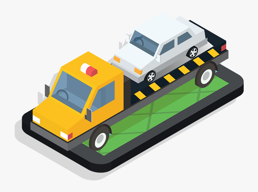 Tow Truck Mobile - Model Car, Transparent Clipart