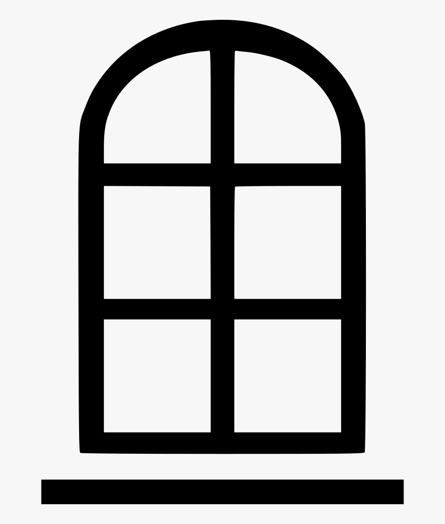 Window Arched Frame Svg Png Icon Free Download - Arched Window Icon Png, Transparent Clipart