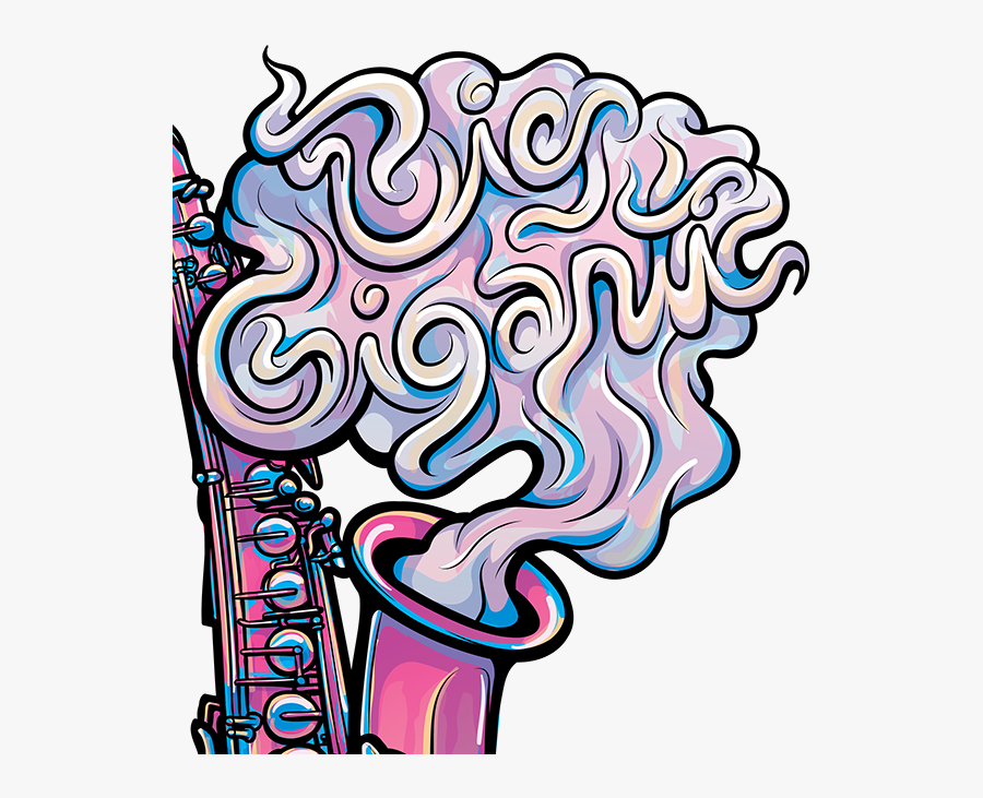 Saxophone Graphic Design, Transparent Clipart