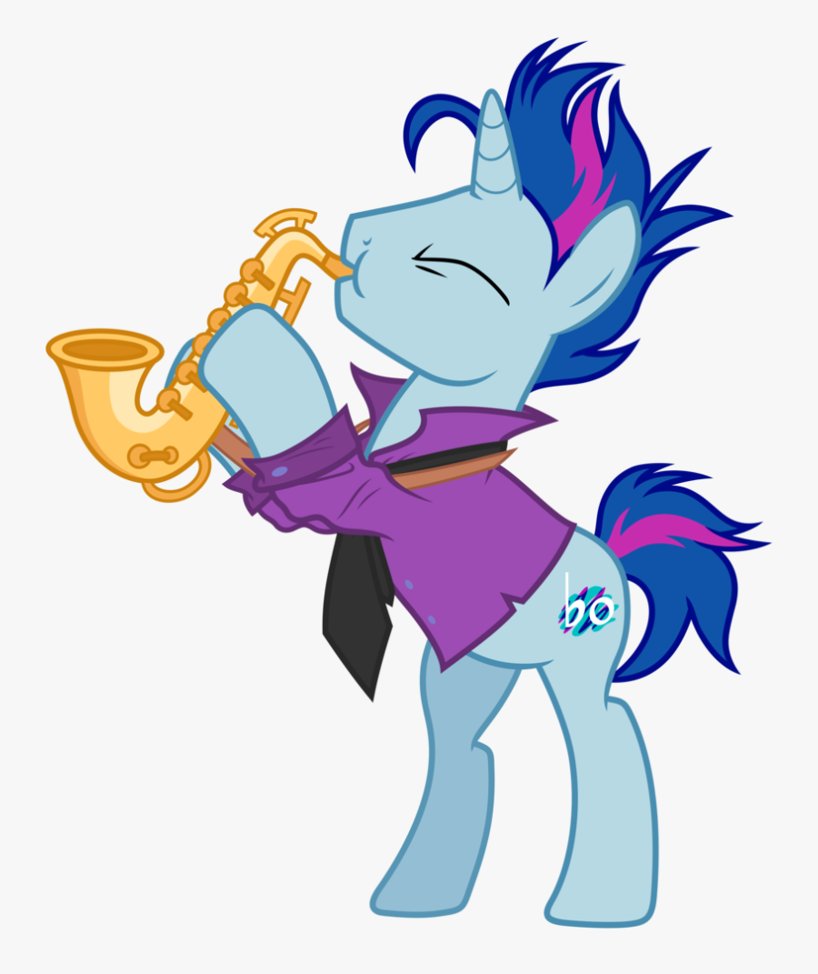#scsaxophone #saxophone #mylittlepony #sticker #stickers - My Little Pony Blue Note, Transparent Clipart