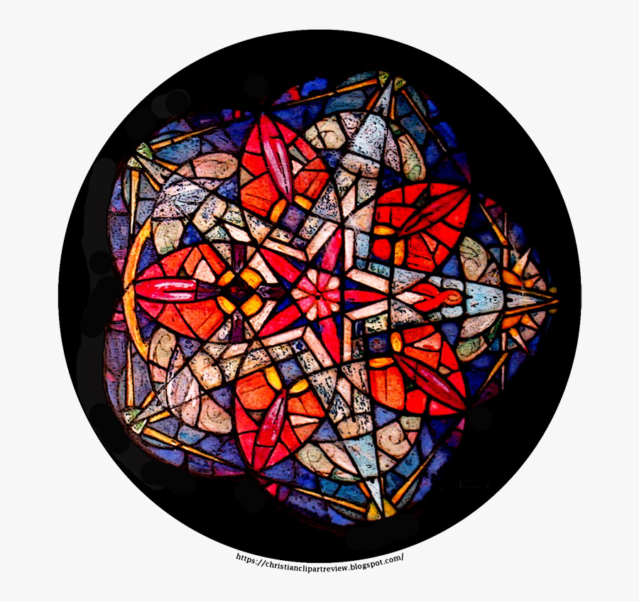 Rose Stained Glass Png, Transparent Clipart