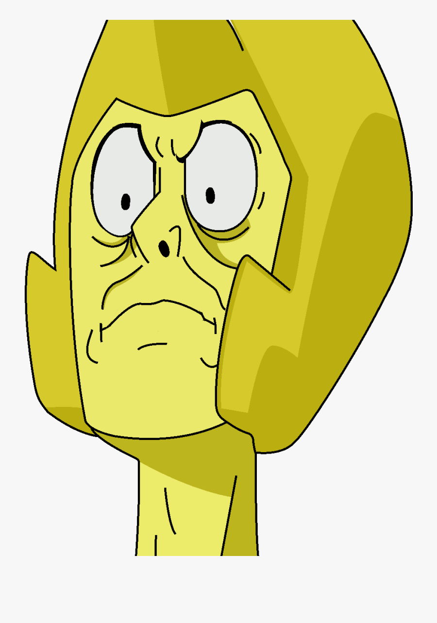 Yd"s Man Face - Steven Universe Yellow Diamond Face Transparent, Transparent Clipart