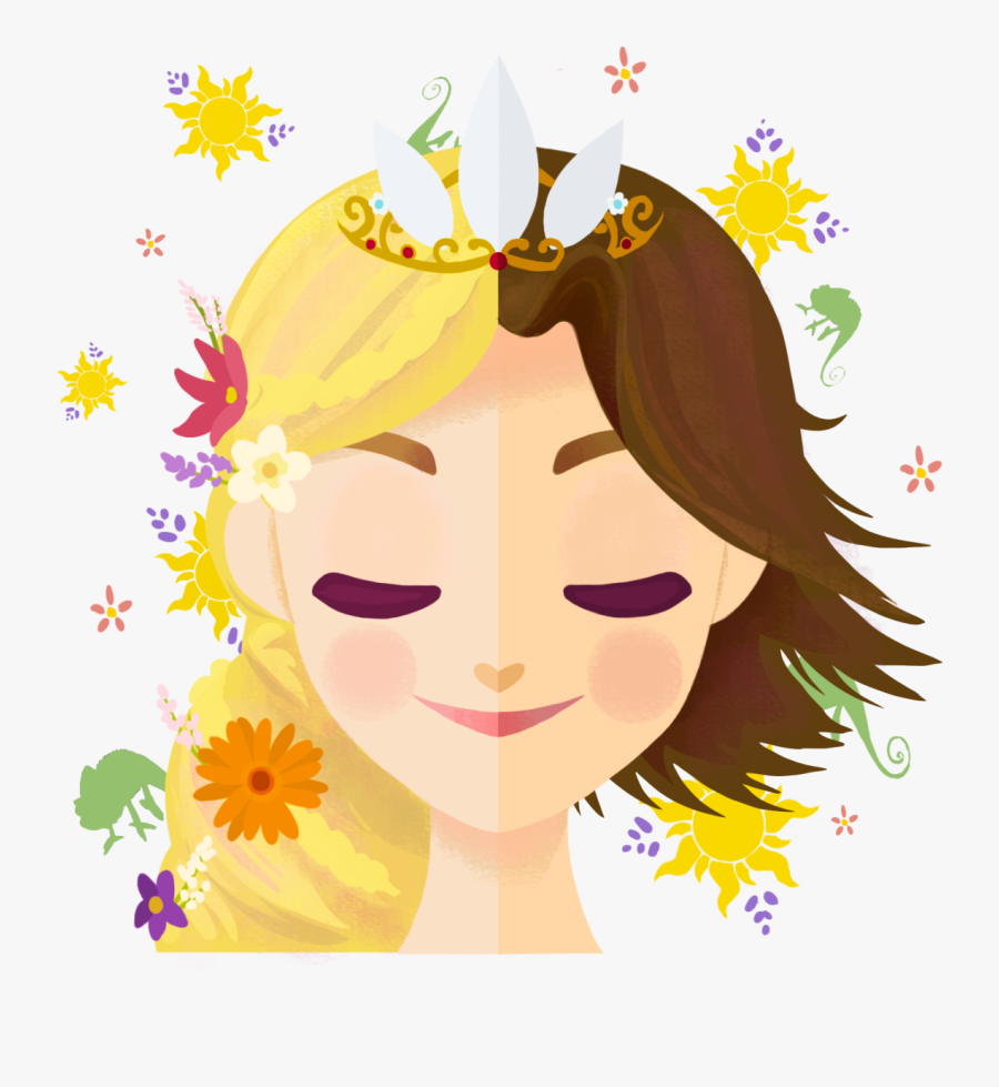 Face Clipart Rapunzel - Rapunzel Fan Art Transparent, Transparent Clipart