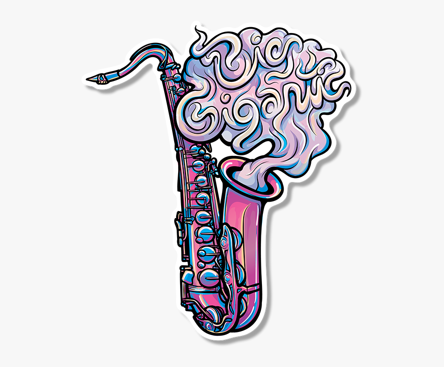 Big Gigantic Saxophone, Transparent Clipart