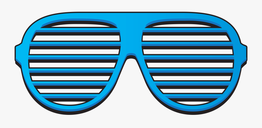 Blind Blue Sunglasses Shades Shutter Window Clipart - Shutter Shades Png, Transparent Clipart