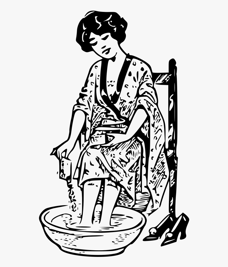 Foot Bath - Illustration, Transparent Clipart