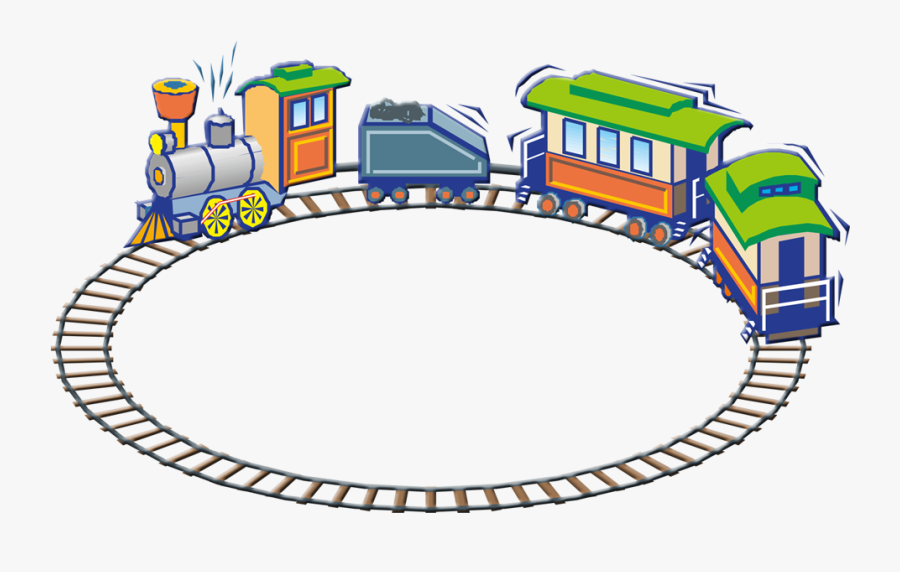 Rail Transport Railway Transprent - Train Track In Circle, Transparent Clipart