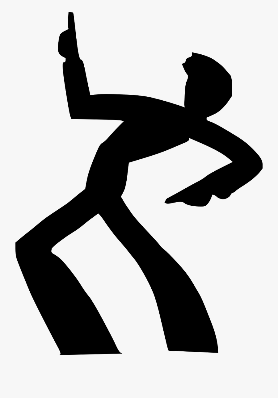 Disco, Dance, Silhouette, Rock, People, Man, Guy, Male - Dancing Guy Clip Art, Transparent Clipart