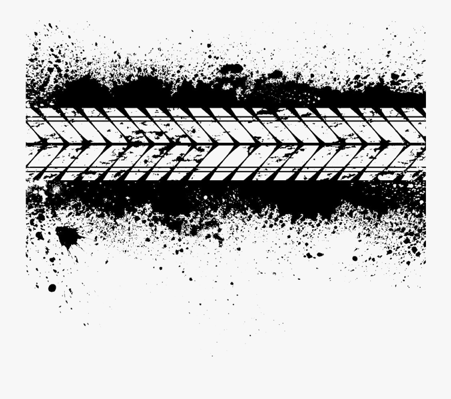 Transparent Tire Clip Art - White Tire Track Png, Transparent Clipart