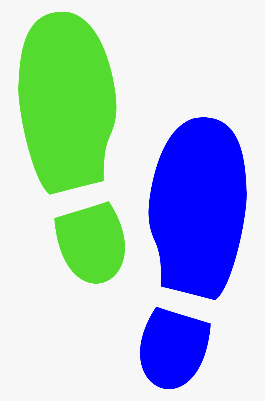 Shoe Print Blue Green Clip Art At Clipart Library - Clip Art Shoe Prints, Transparent Clipart