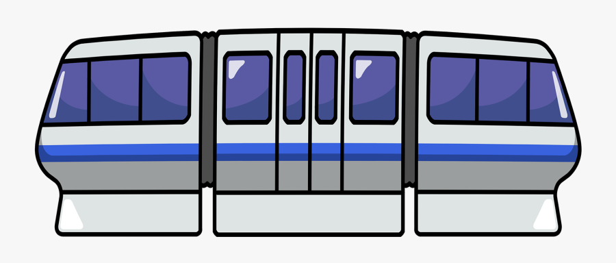 Subway Free To Use Clip Art - Monorail Clipart, Transparent Clipart