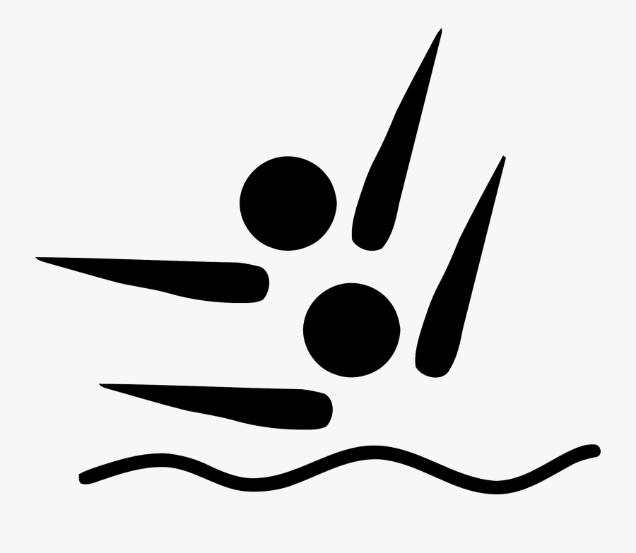 Synchronized Swimming Olympic Logo, Transparent Clipart